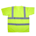 ANSI Hi Vis Reflective Safety T -Shirt für Mann Flughafen Verkehrstraße Sicherheitshemden mit kurzen Ärmeln Wacharbeit Abnutzung